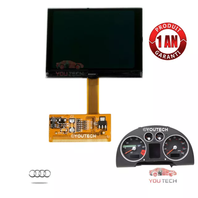 Ecran Afficheur LCD problème pixel compteur Audi TT A3 A4 A6 GARANTIE 1 an EL04