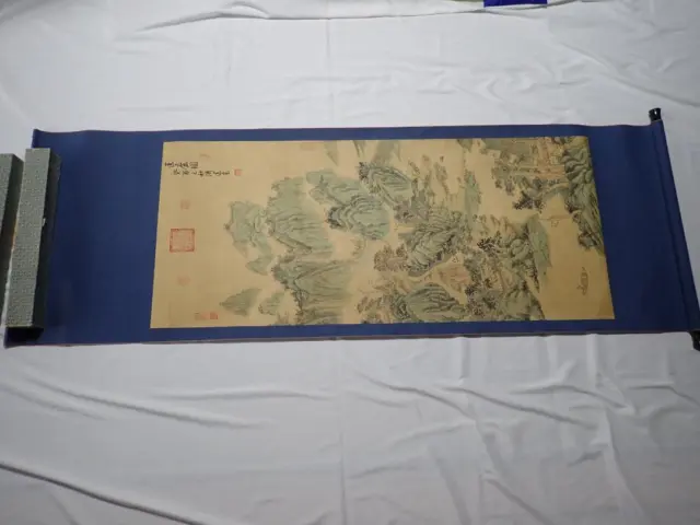 Japanese Hanging Scroll Kakejiku Asian Art Picture Painting Landscape Mountain