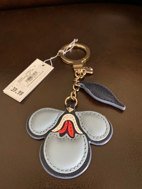 NWT Kate Spade Blazerblue  Leather Key Fob Keychain Bag Charm WORU0280 $59