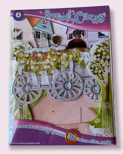 Santoro Swing Card – 3D Pop-Up Weihnachtskarte Mit Rentier, Inkl. Umschlag