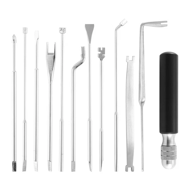 12 Pcs Piano Tuning Repair Tool Kit Piano Wrench Tool for Piano String3042