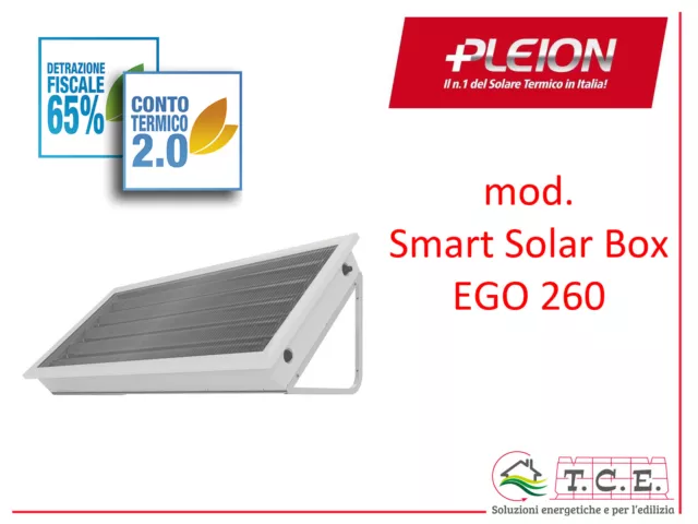 Solare termico PLEION mod. SMART SOLAR BOX EGO 260 circ. naturale - no Solcrafte