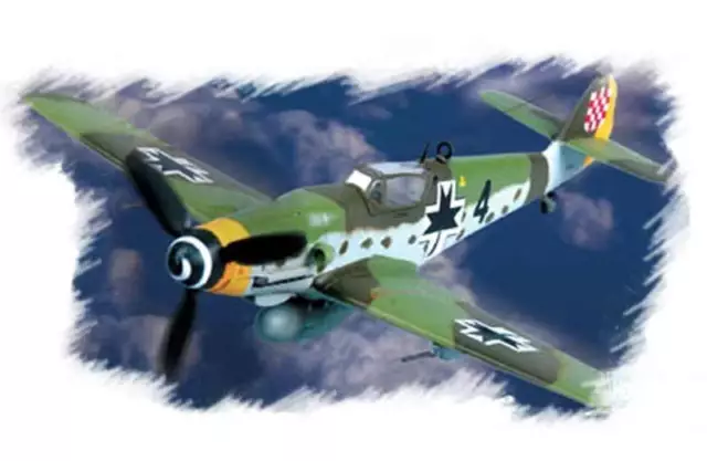 Messerschmitt Me Bf109G-10 Allemagne Croatie 1945 Modèle-kit 1:72 Neuf Kit