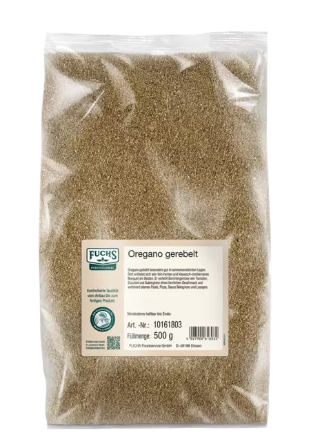 FuchsProf Oregano gerebelt  Kräuter & Kräutermischungen 0.5kg 4027900618032