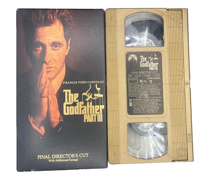 Vintage Paramount The Godfather Triology on VHS