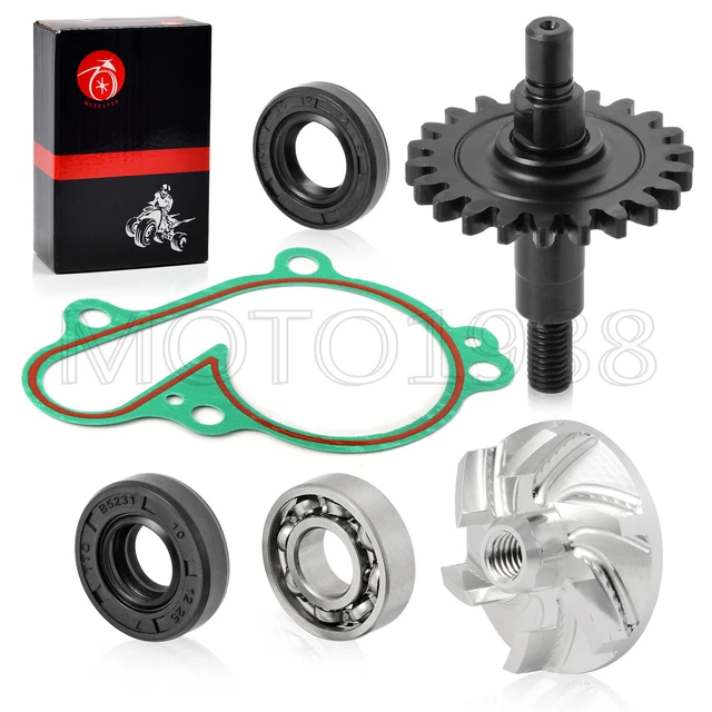 For YAMAHA YZ125 1998-2004 Water Pump Repair Kit IMPELLER Shaft Gear Seal Gasket