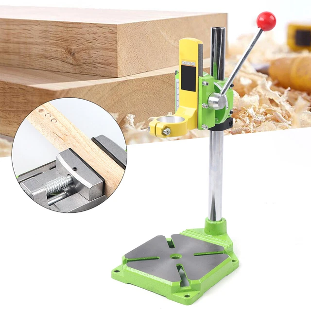 Benchtop Drill Presses, Bench Drill Press Stand With Vise, Pillar Bench Drill Machine 6 Gear