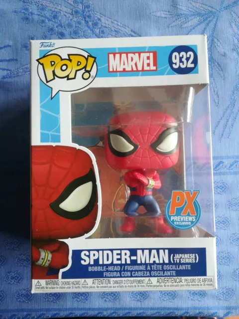 Funko Pop Marvel 932 Spider-Man Japanese TV Series Sticker Px Previews