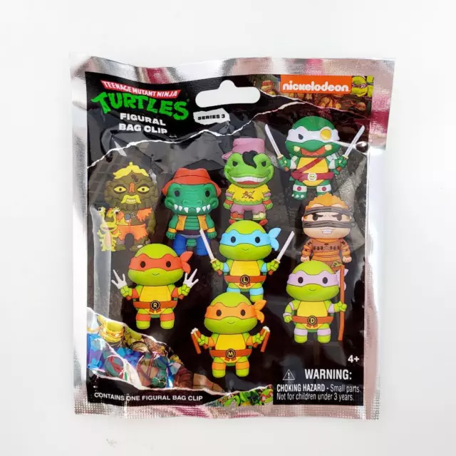 Teenage Mutant Ninja Turtles Series 3 Figural Character Bag Clip - YOU CHOOSE!!