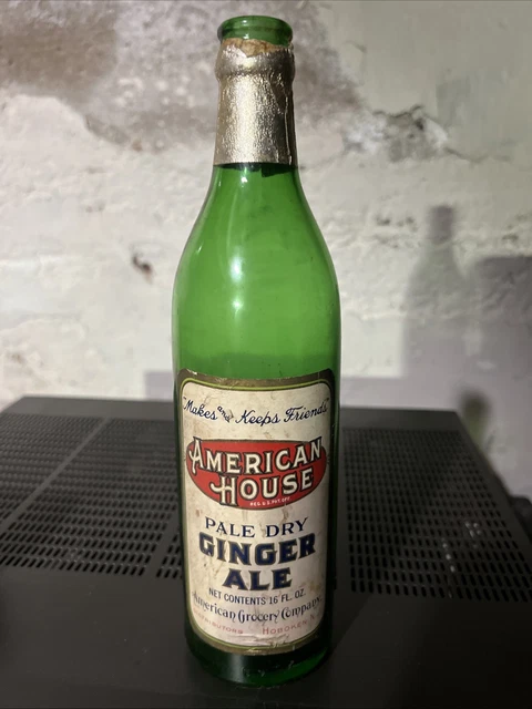 ANTIQUE GINGER ALE bottle Hoboken, New Jersey American house