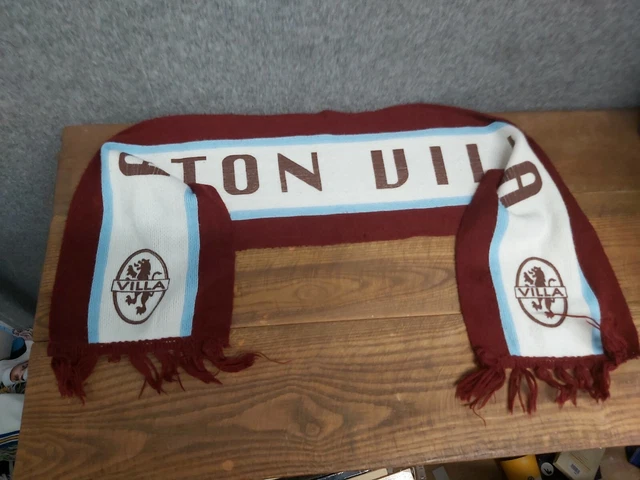 Vintage Aston Villa Football Supporters Scarf