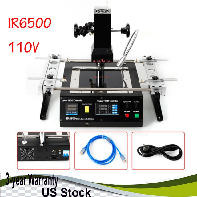 IR6500 BGA Rework Station Kit Repair Heating Infrared Reballing Machine 1250W