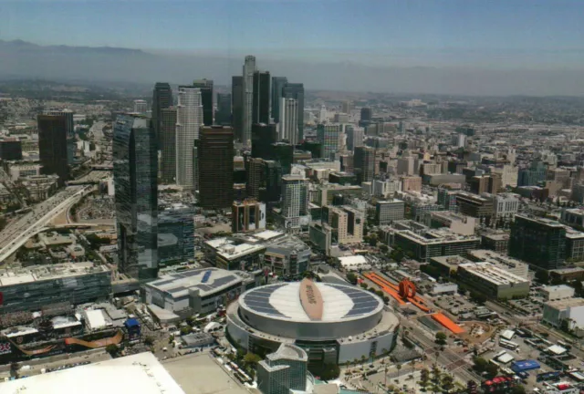 Aerial View of Staples Center During  X-Games Los Angeles California CA Postcard