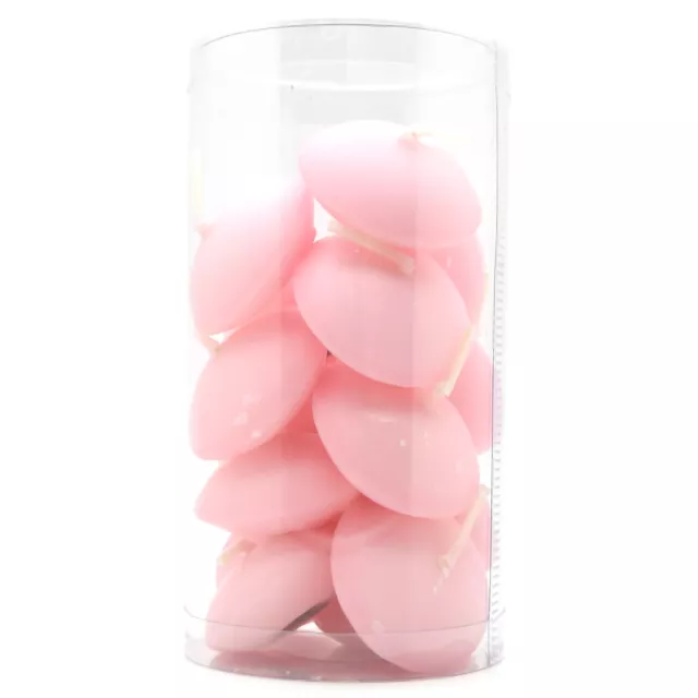 Pink Floating Candles Unscented Long Burning Time Tealights Wedding Christmas