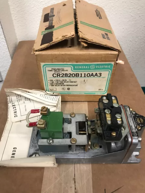 General Electric Ge Cr2820B110Aa3  Pneumatic Time-Delay Relay
