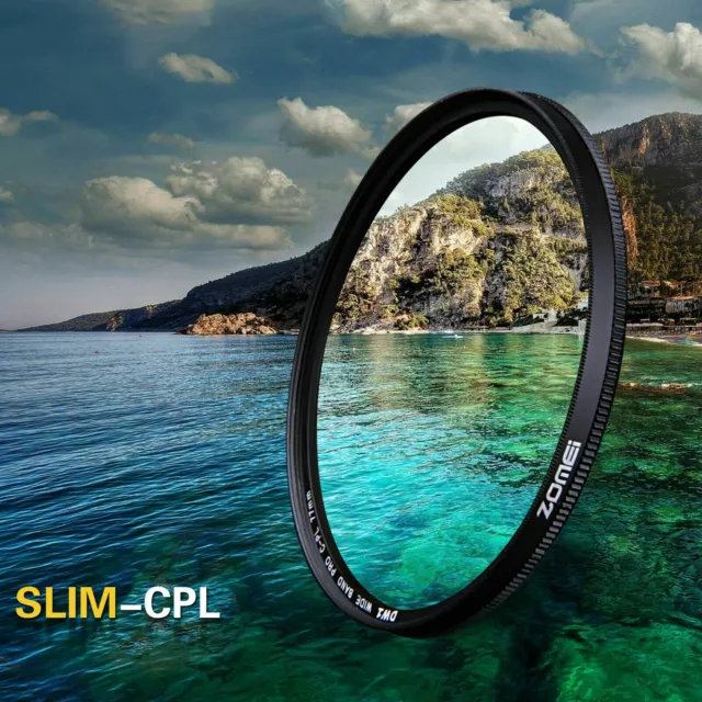 ZOMEI Circular Polarizing 55mm Slim CPL Polarizer filter for Canon Nikon Camera