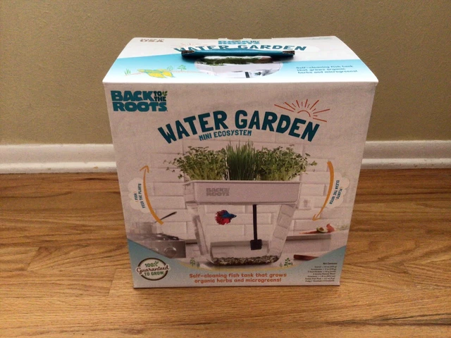 Back to the Roots 3 gal Aquaponic Fish Tank Mini Ecosystem Water Garden Aquarium