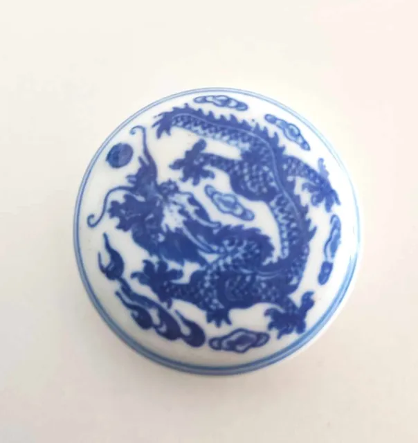 Coupelle céramique Chinoise avec encre pour sceaux