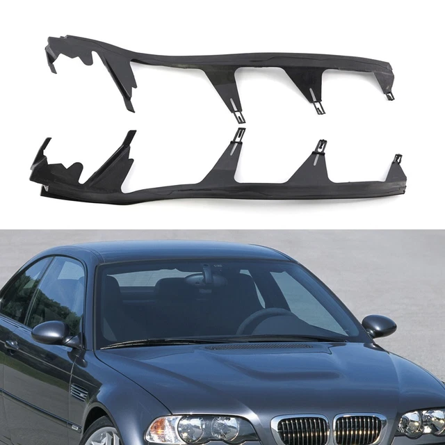 Caps De Protection Pour Rétroviseurs BMW Série 3 E46 (1998-2005) - Noir Brillant ABS - Faciles à Installer, Anti-rayures