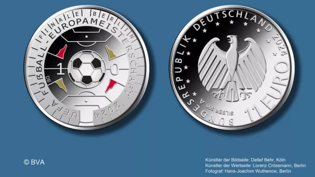 11 Euro BRD 2024  "Fußballeuropameisterschaft" Farbe Vorverkauf