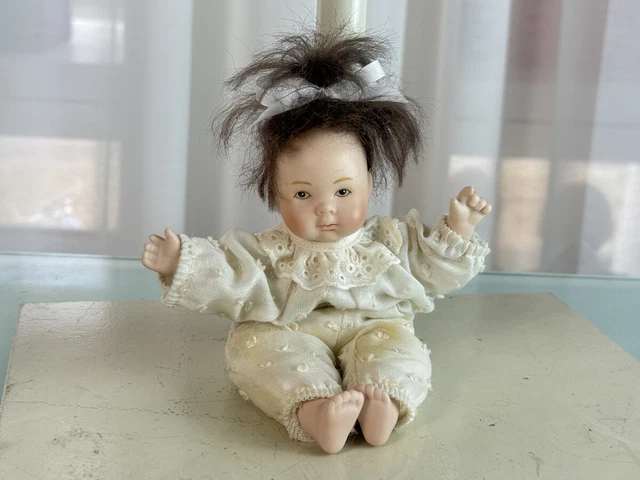 Poupée D'Artiste En Porcelaine - 63 Cm - Fait Main - Excellent État