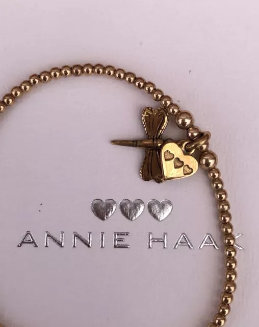 Annie Haak gold plated dragonfly charm bracelet 2