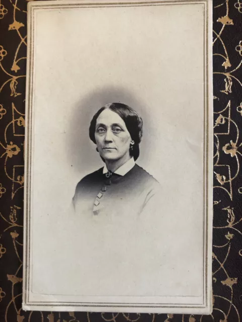 CDV Civil War era Mourning Woman tax stamp New Hampshire Carte De Visite
