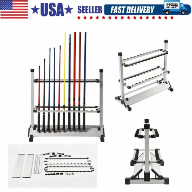 ALUMINUM FISHING POLE HOLDER SURF FISHING ROD RACK rv camping storage  garage $109.99 - PicClick