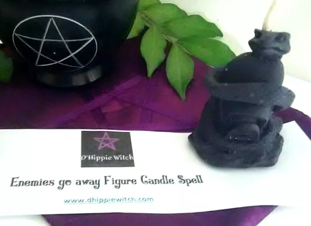 Wicca *" CANDLE SPELL KIT  Witch ENEMIES Spell Kit EASY SPELL