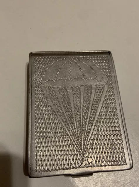 Vintage WWII Engraved Cigarette Case-RARE