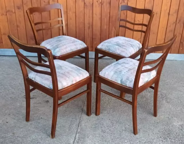 Sillas de Comedor Art Decó Sillas 4x Silla Bauhaus Antiguo Polsterstuhl 30er B