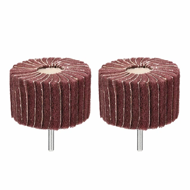 80mm x 50mm x 6mm Shank Mounted Flap Wheels Buffing Polishing Wheels 2pcs