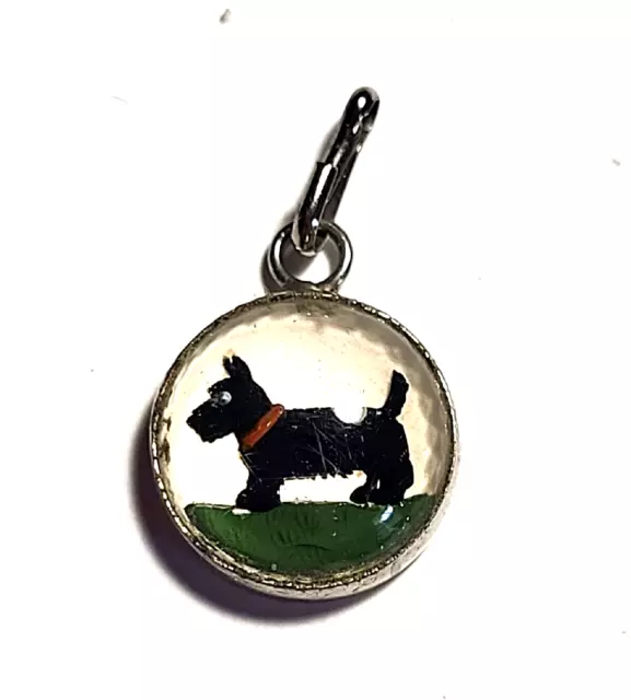Sterling Silver Scottish Terrier Charm Scotty .65" Demure Pet Jewelry 8007