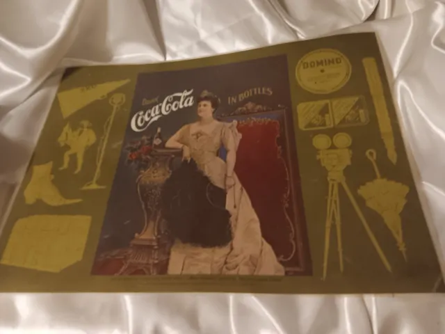 4 Vintage Coke 1970’s COCA-COLA Plastic Coated Placemats-Collector Come Find Me!