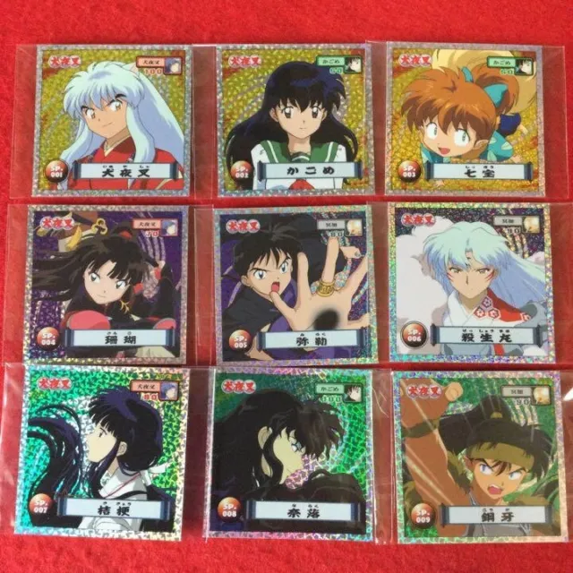 Inuyasha Goods lot of 9 bromide glitter seal KAGOME MIROKU SANGO bulk sale