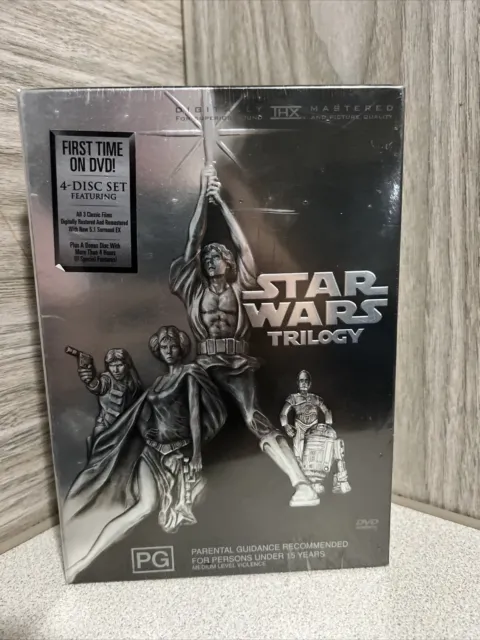 Star Wars Trilogy DVD Set IV V VI & Bonus Material R4 BRAND NEW STILL IN PLASTIC