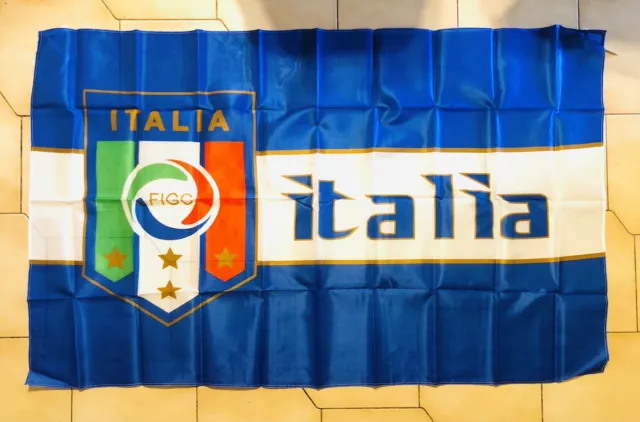 ITALIA Soccer Flag Big Banner Large Size: 90cm X 150cm Brand New Stock Now