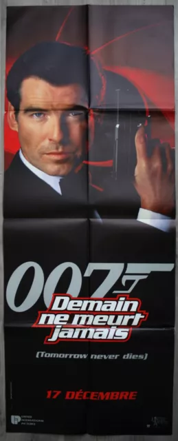 DEMAIN NE MEURT JAMAIS Affiche Cinéma 160 x 60 cm Movie Poster JAMES BOND 007