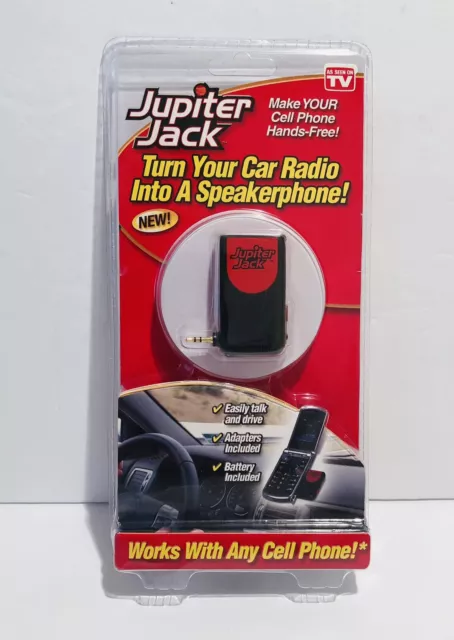Jupiter Jack Hands Free Cell Device Turn Car Radio into a Speaker Phone New