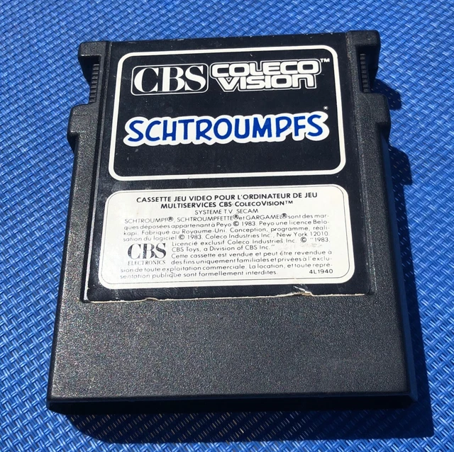 Jeu Les Schtroumpfs Pour Console ColecoVision - Édition 1983 - Rétrogaming En Bon état