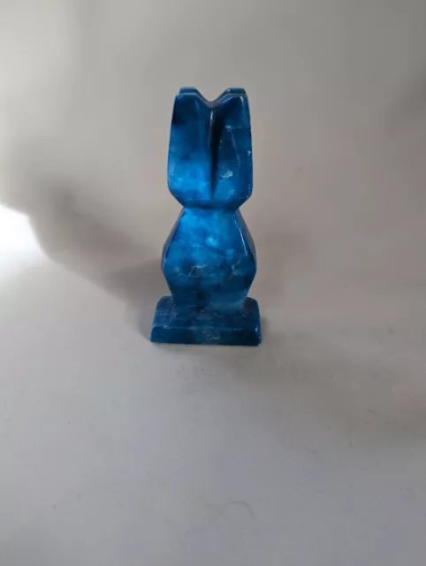 AZTEC MAYAN BLUE carved chess piece - replacement rook #1 $8.00 - PicClick
