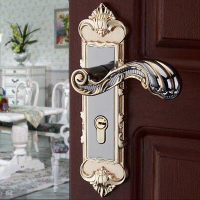 Classic European Antique Door Entry Lever Lock Set Security Mortise Handle Lock