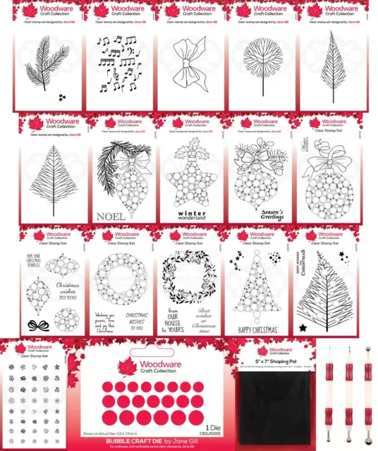 Woodware Festive Clear Stamps - by Jane Gill - Creative Expression