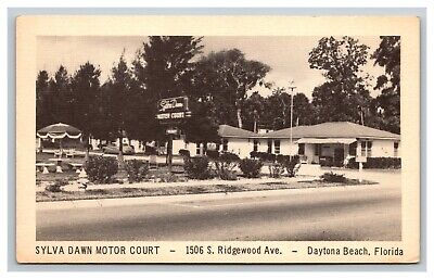 Vintage Postcard Florida, Sylva Dawn Motor Court, Daytona Beach FL