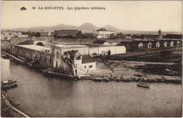 CPA AK TUNISIE La GOULETTE Les Quartiers militaires (13571)