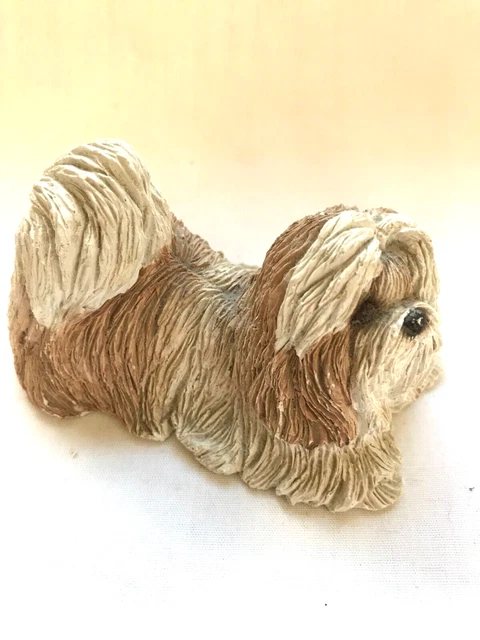 1994 SHIH-TZU DOG FIGURINE w LABEL and SIGNED BRUE