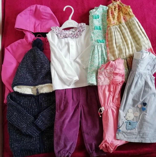 Bundle mixed items baby girl 9-12 months inc BNWT, dresses, outfits, jackets VGC