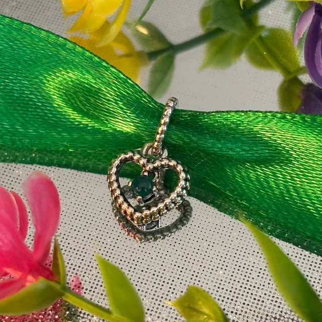 JMQJewelry Birthstone Charms - Mother Daughter Heart Clover Beads For Bracelets (Jan-Dec, Copper) - View #2