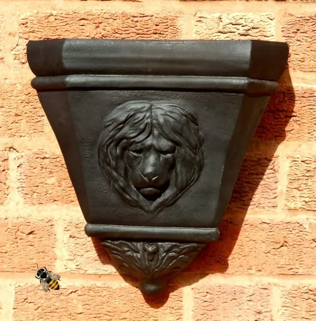 Wall Planter Rain Water Hopper Lion Head Large Garden Flower Pot New 2