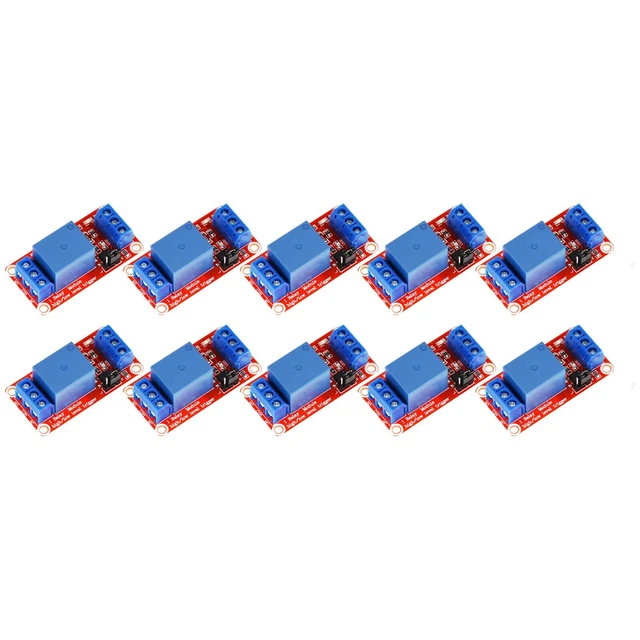 Modulo relè 1 canale optoaccoppiatore isolamento supportato 10 pezzi alta qualità